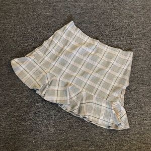 NWT Loft Plaid Lined Skirt, Size 16